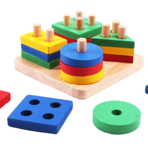 مكعبات أشكال هندسية